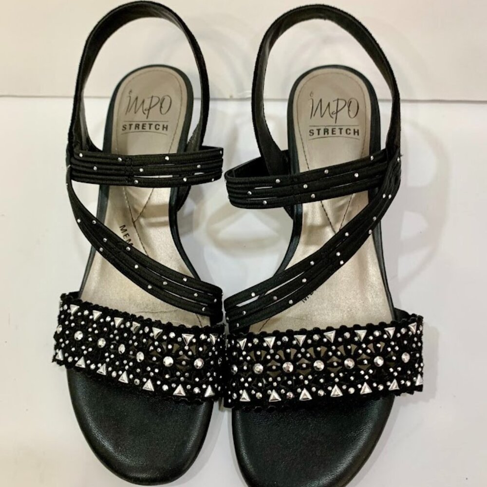 IMPO Stretch Wedge Sandal with Memory Foam